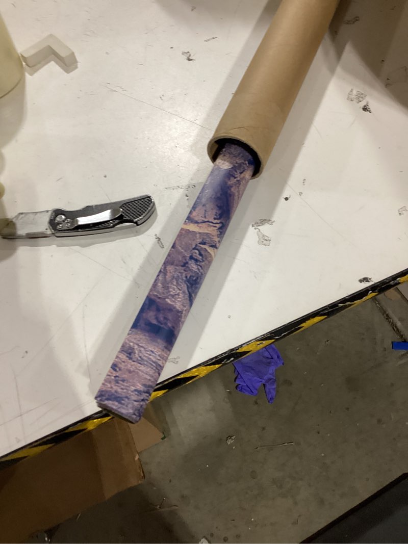 Condition photo showing As Is for Rock Wall Aquarium Background Poster PVC Fish Tank Decor Landscape 24 36 48 72 (48" x 20"/ 122 x 50cm)