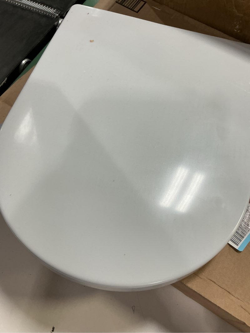 Condition photo showing As Is for Si uh - U/D-Shape Toilet Seat Replac... 18.5' Elongated Toilets -MinS028