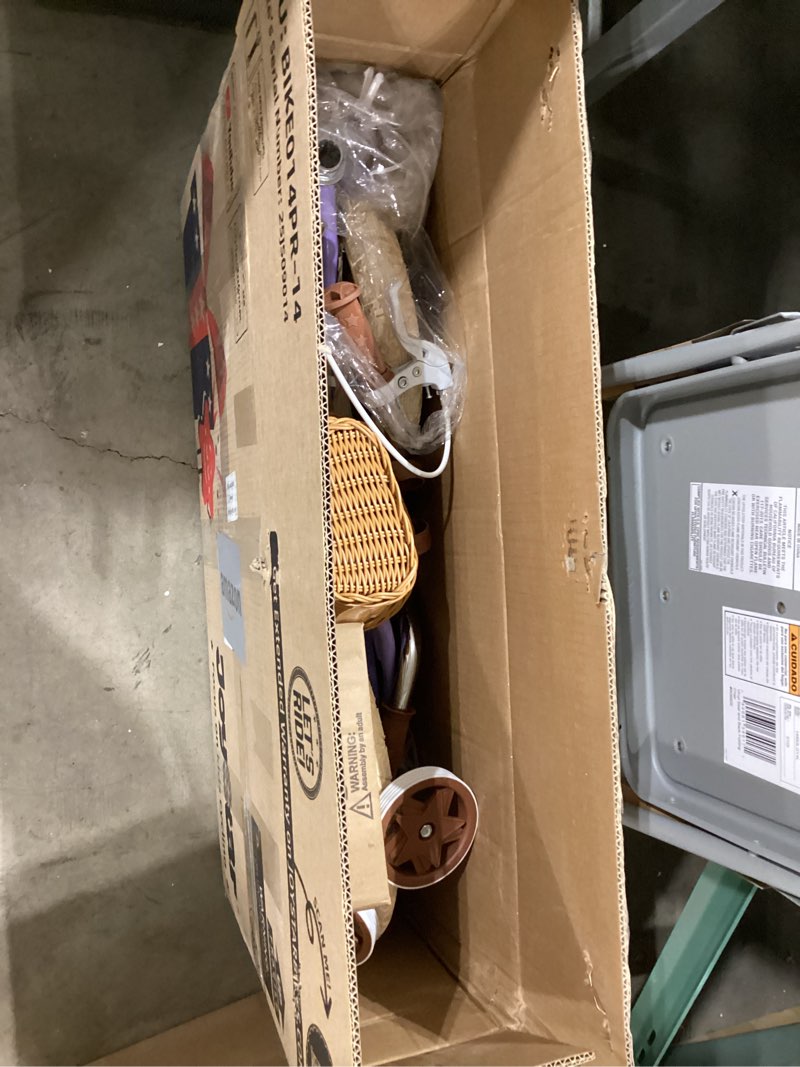 Condition photo showing Good Condition for joystar girls bike for 2-12 years old toddlers and kids, 12" 14" 16" 18“ 20" retro style kids bike with training wheels, 18 20 inch children bicycle with kickstand violet 14 inch with training wheels