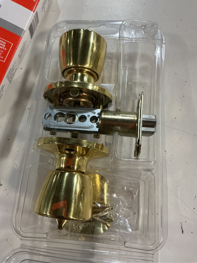 Condition photo showing Good Condition for reliabilt gallo polished brass exterior keyed entry door knob