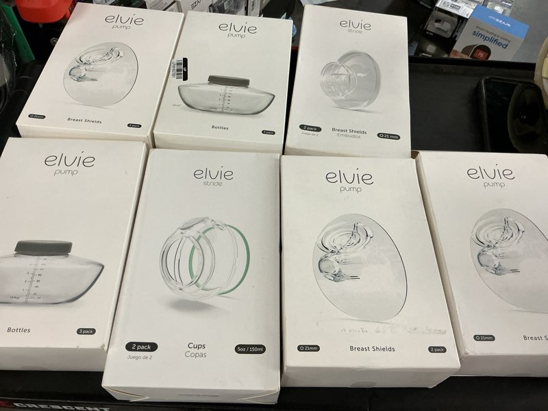 assorted elvie breast pump essentials 