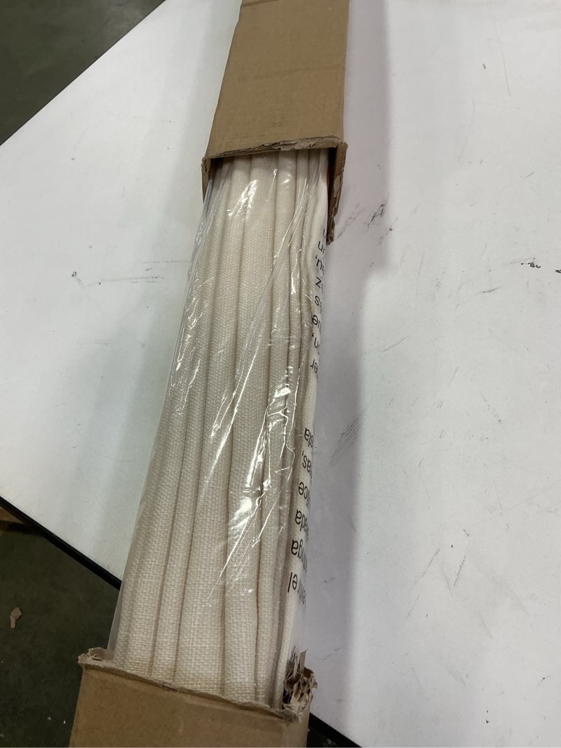 Condition photo showing New/Like New for LazBlinds No Drill Roman Shades for Windows, Cordless Light Filtering Window Shades with UV Protection, Polyester Fabric for Bedroom & Living Room, 45" W x 64" H, Cream Light Filtering - Cream 45"W x 64"H