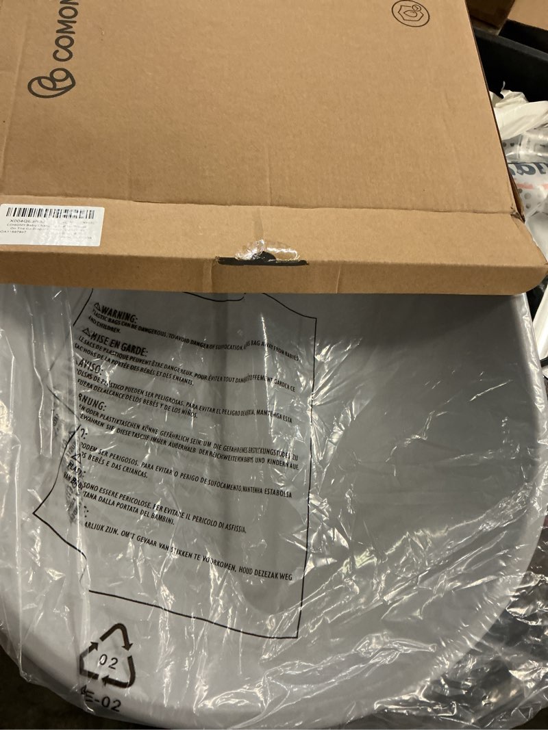 Condition photo showing Good Condition for comomy baby changing pad for dresser - wipeable changing pad with restraining belt, waterproof, soft, lightweight and portable, easy to clean for on the go diaper change, light grey