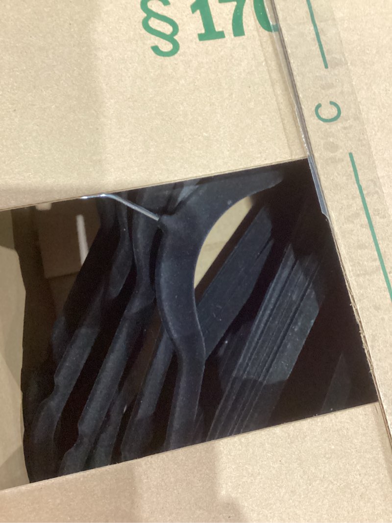Condition photo showing Good Condition for Amazon Basics Slim, Velvet, Non-Slip Suit Clothes Hangers, Pack of 50, Black Black Pack of 50
