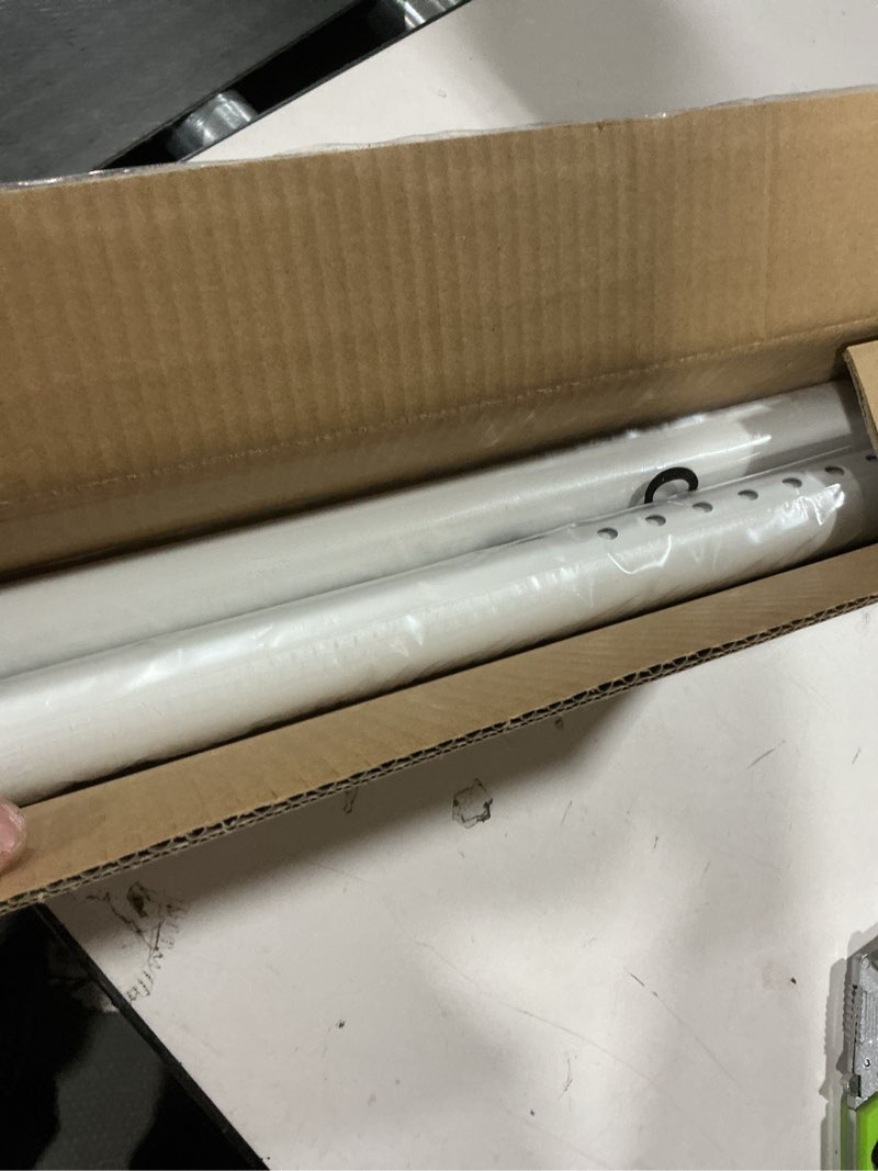 Condition photo showing Good Condition for ALLZONE Tension Curtain Rod for Window, 83-123 Inches, Heavy Duty Curtain Rods No Drilling, Non-Slip Bathroom Shower Tension Rod, Renter Friendly, Adjustable, Spring Loaded, Extra Long, White White 83-123 Inches