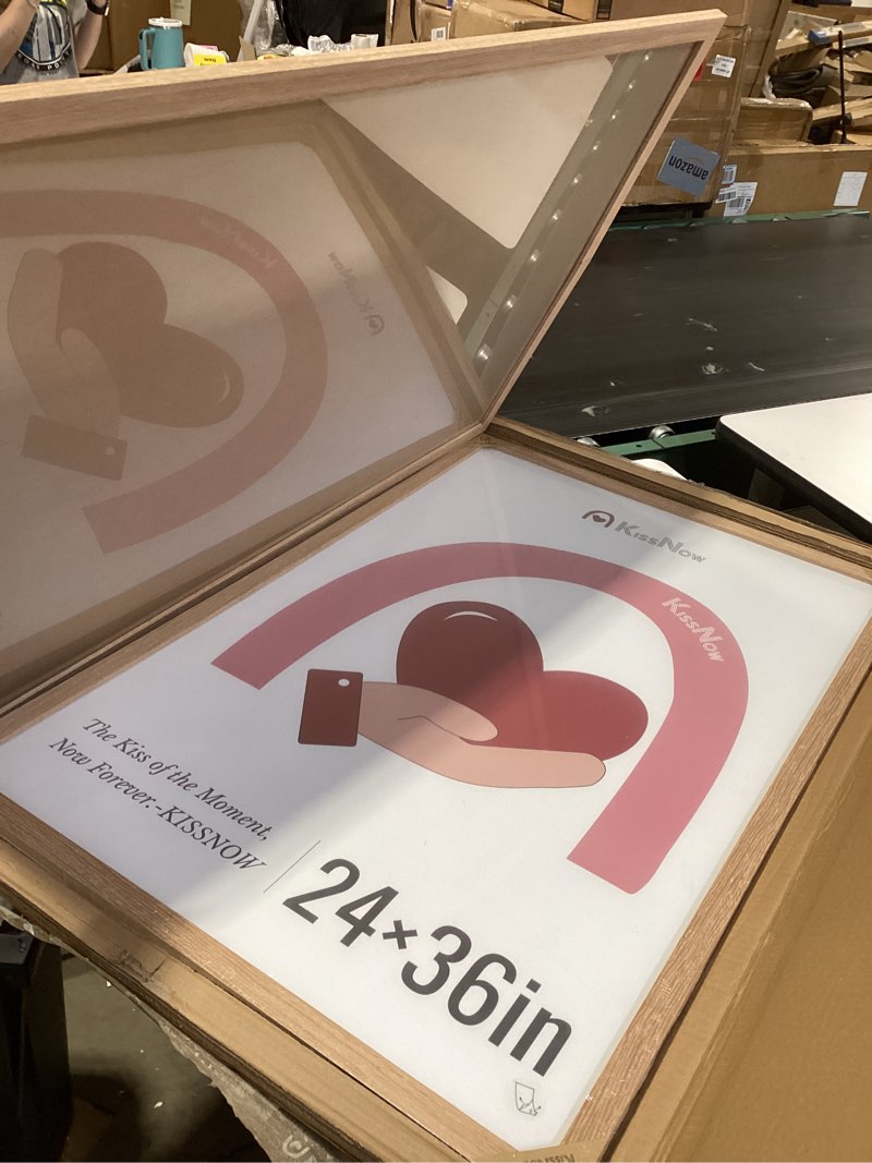 Condition photo showing Good Condition for 24x36 poster frame 2 pack, natural oak wood, wall gallery picture frame natural oak 24x36 2 pack