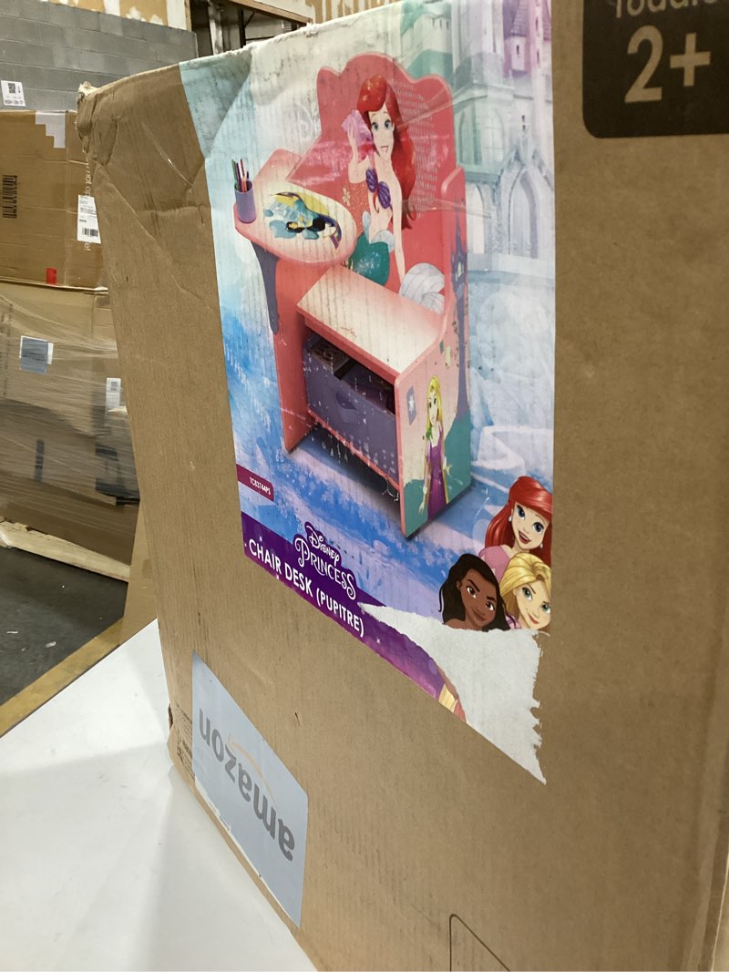 Condition photo showing Good Condition for Delta Children Chair Desk with Storage Bin, Disney Princess Pink