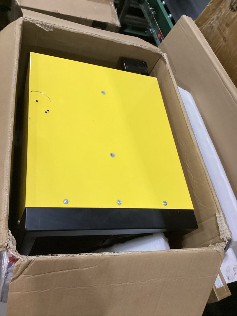 Condition photo showing As Is for Not tested!!! Dura Heat 240 Volt Hard-Wired Ceiling Mount Electric Garage Space Heater with Remote, 10,000 Watt, ECO System, Overheat Protection - Ideal for Garage & Workshop