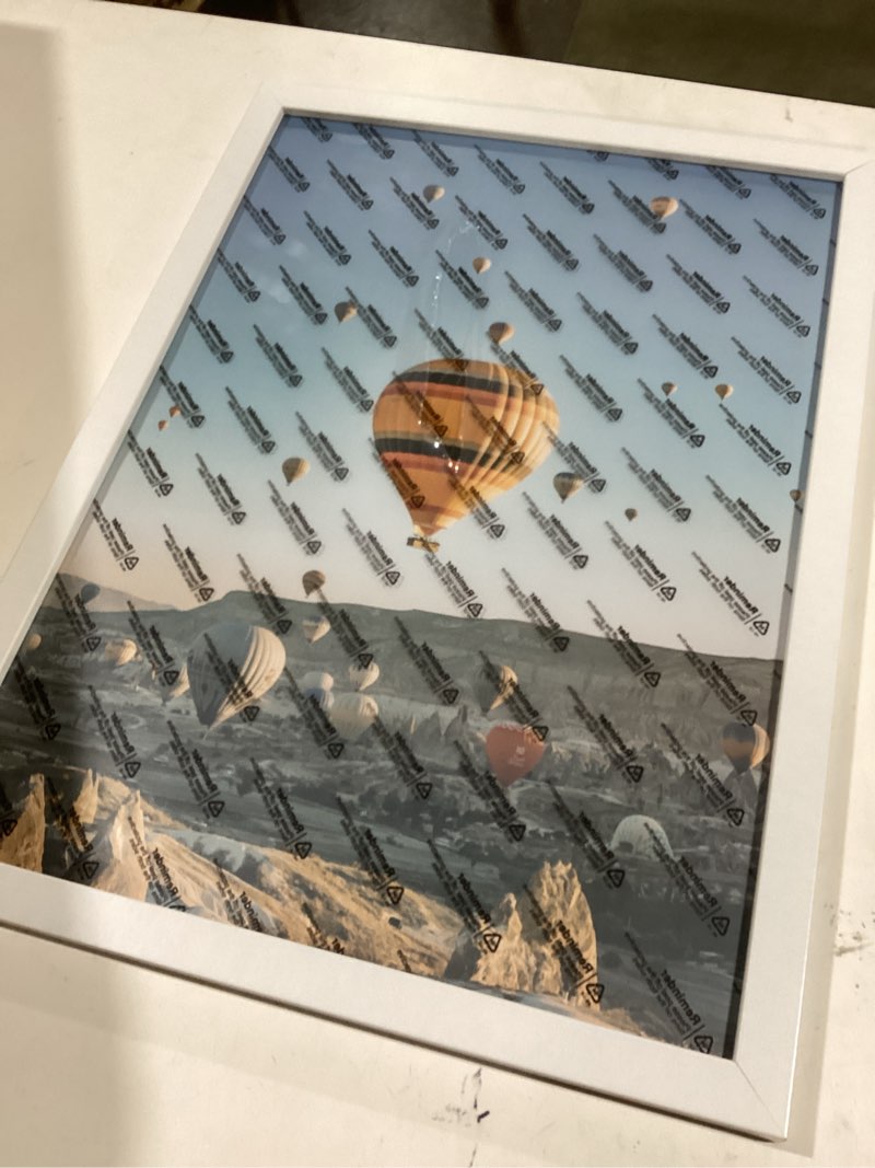 Condition photo showing As Is for 13x18 Picture Frame White for Photo and Poster, Horizontal and Vertical Formats for Wall Hanging, 13 x 18 Wall Gallery Frame White 13x18 inch