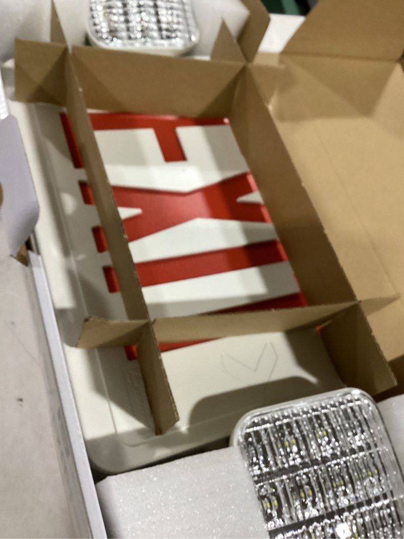 Condition photo showing Good Condition for Lithonia Lighting Contractor Select ECRG 3.5 -Watt 120/277 -Volt LED White Hardwired Exit Light