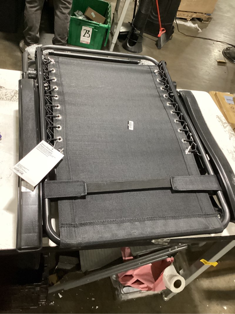 Condition photo showing Good Condition for zero gravity outdoor portable folding lounge chair black - room essentials™