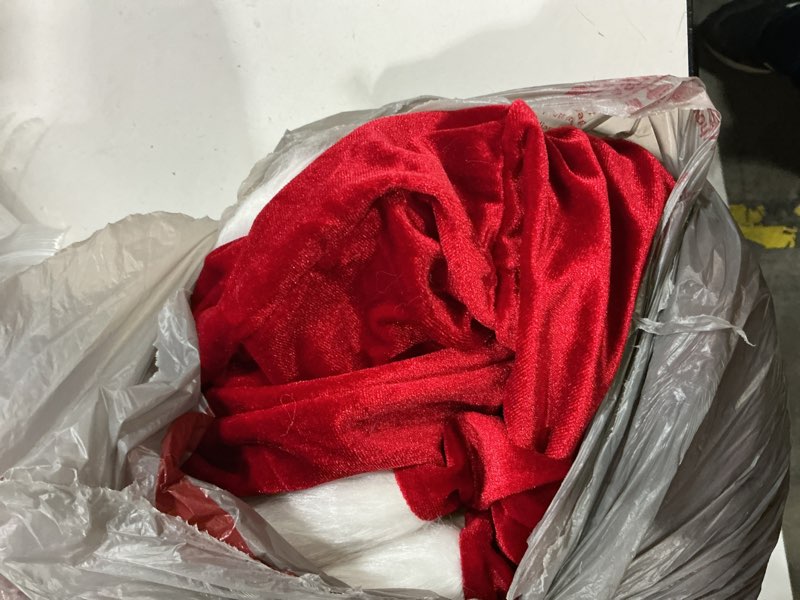 Condition photo showing Good Condition for Cuteshower Mrs. Claus Costume Christmas Red Dress Cosplay Outfits for Women X-Large