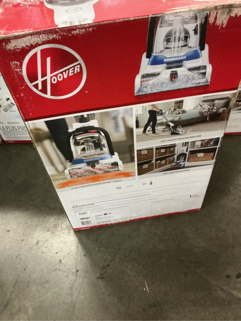 Condition photo showing As Is for hoover powerdash pet carpet cleaner,