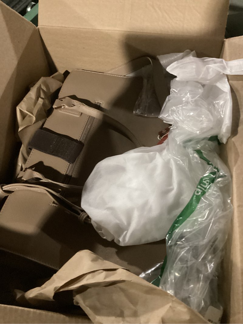 Condition photo showing Good Condition for Work Tote Bags for Women 15.6 Inch - Laptop Tote Bag with Zip Compartments - Large PU Leather Office Purse Computer Briefcase Nude