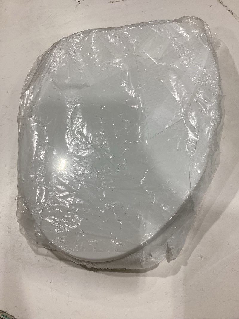 Condition photo showing New/Like New for ss114 toilet seat replacement compatible with toto, elongated soft close toilet seat for ss113/ss154/ss204/ss214/ss224, transitional heavy duty oval toilet seats, 2-pack toilet bolts and nuts, white heavy duty elongated