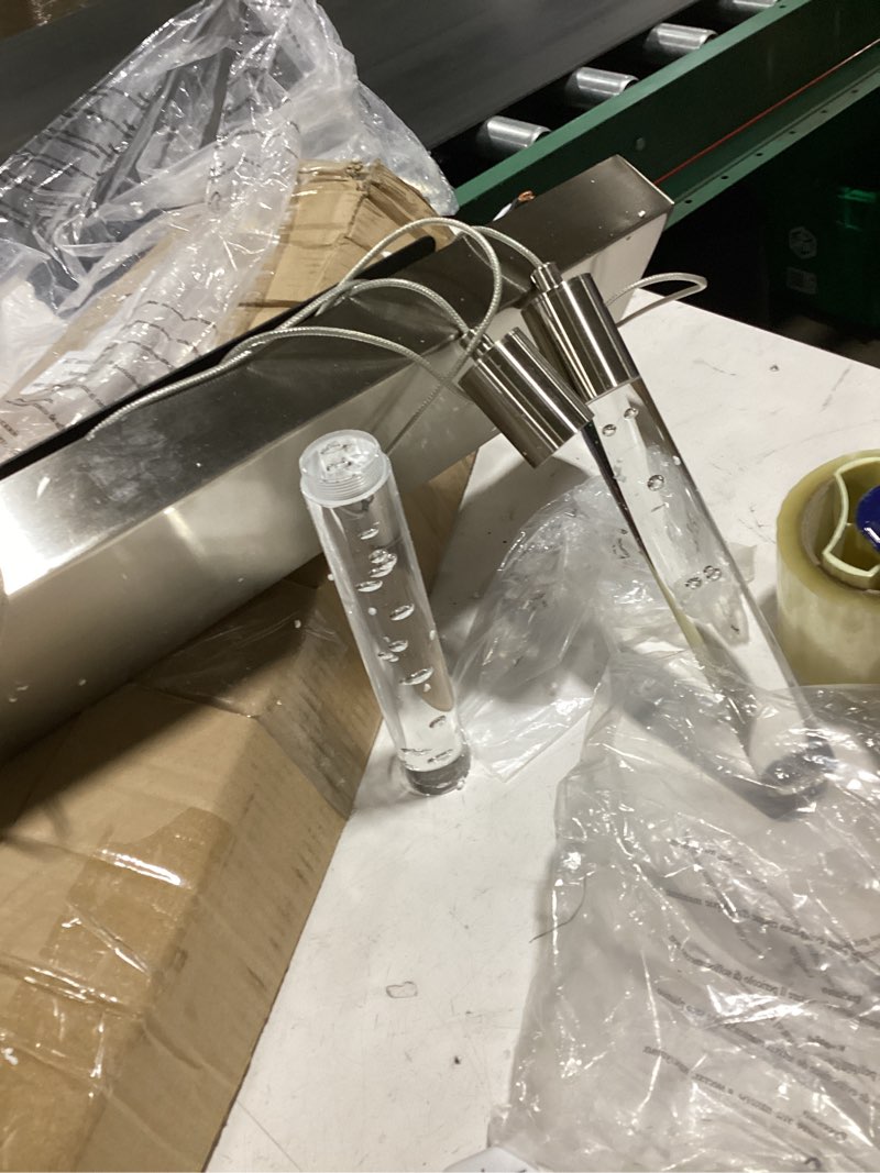Decorative light with 5 lights led backlit acrylic with remote control 