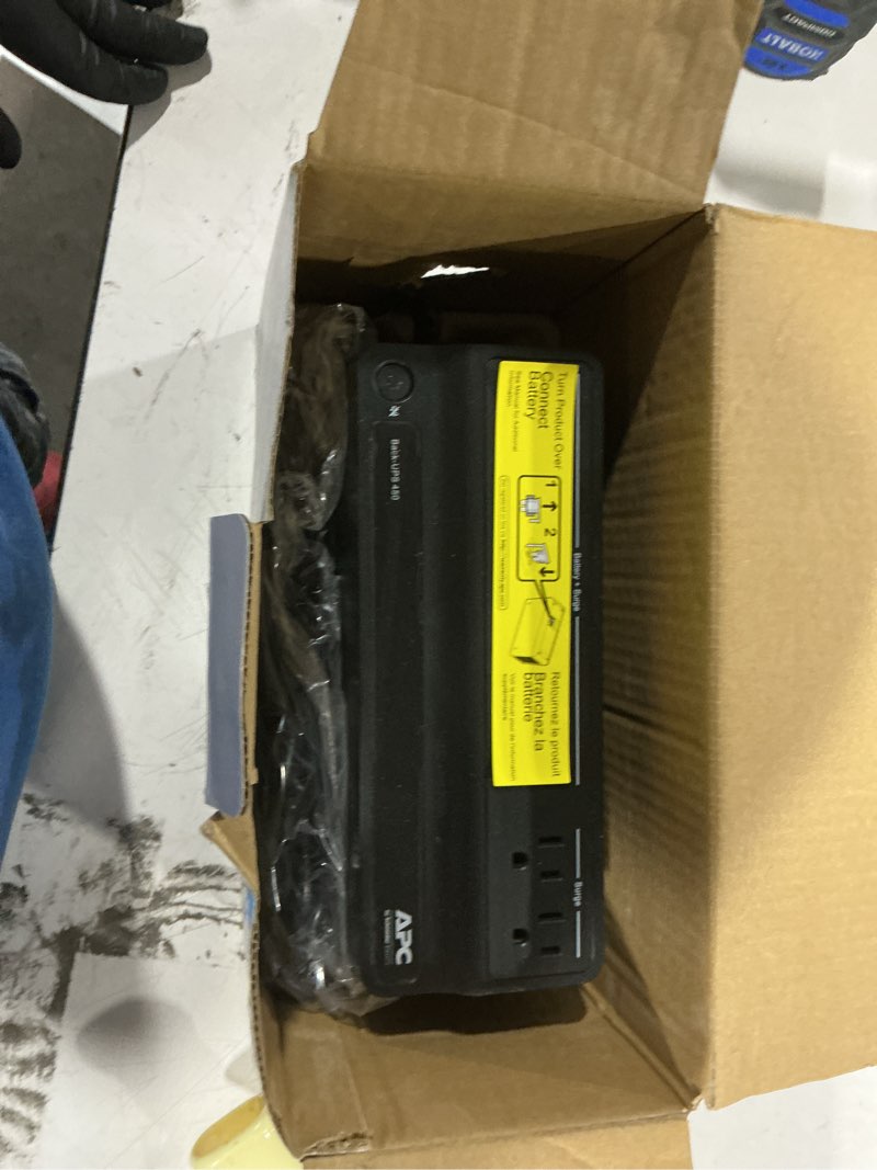 Condition photo showing Good Condition for apc ups 450va battery backup surge protector, bn450m backup battery power supply, 6 outlets