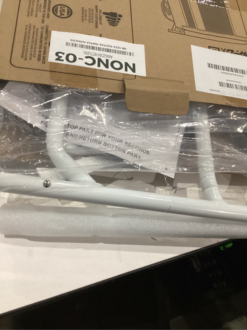 Condition photo showing Good Condition for Dream On Me Lightweight Mesh Security Adjustable Bed Rail for Toddler, Breathable Mesh Fabric, Suitable for All Types Of Beds, Reinforced Anchor System Bed Guard Rail, White