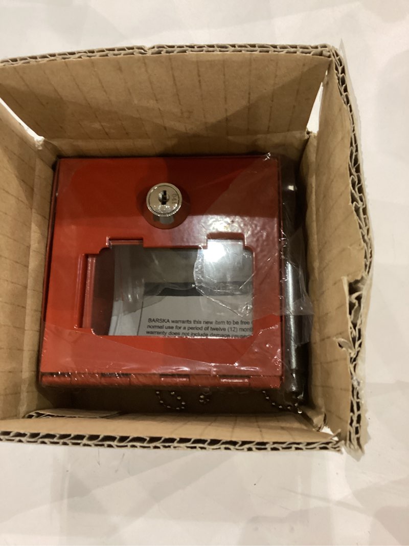 BARSKA Breakable Emergency Key Box w/ Attached Hammer