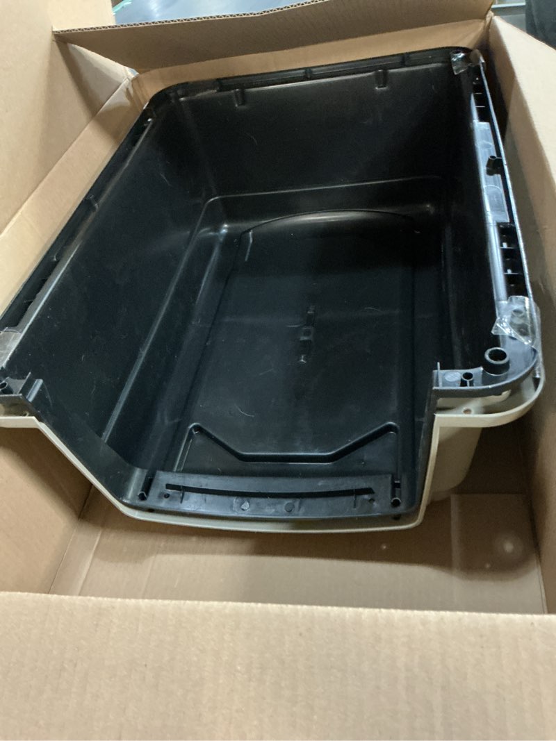 Condition photo showing As Is for petmate vari dog kennel - portable dog carriers & crates for medium dogs, airline-friendly, durable plastic, pet carrier for home and travel, 28 inches, taupe and black