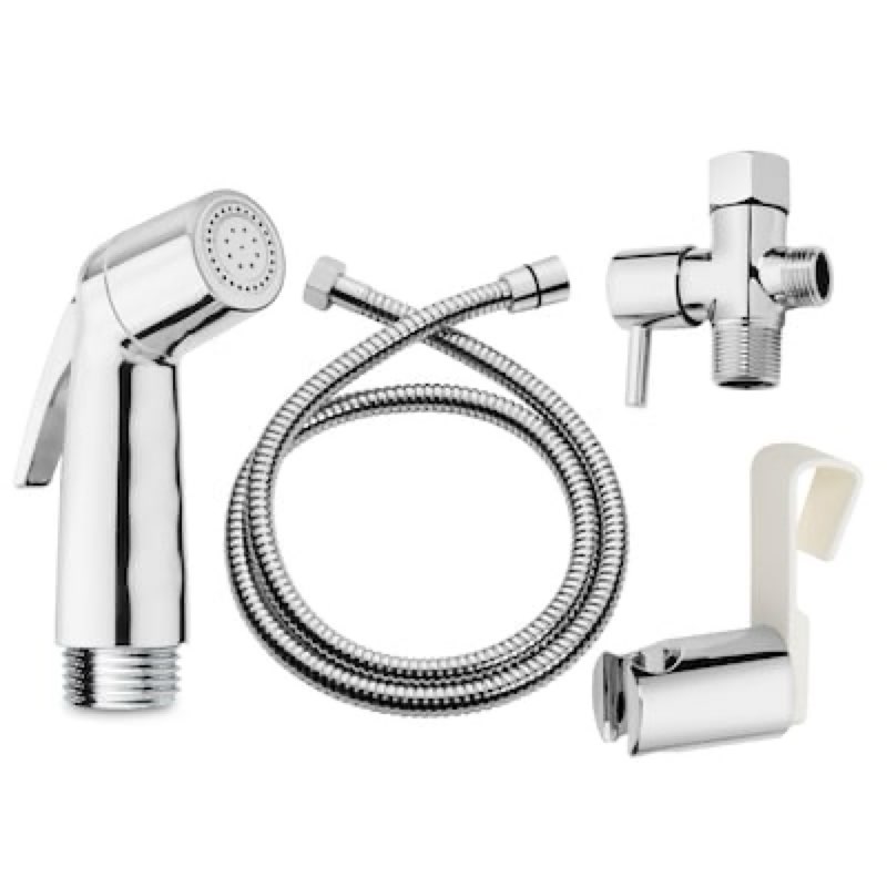brondell silver chrome toilet mounted handheld bidet sprayer