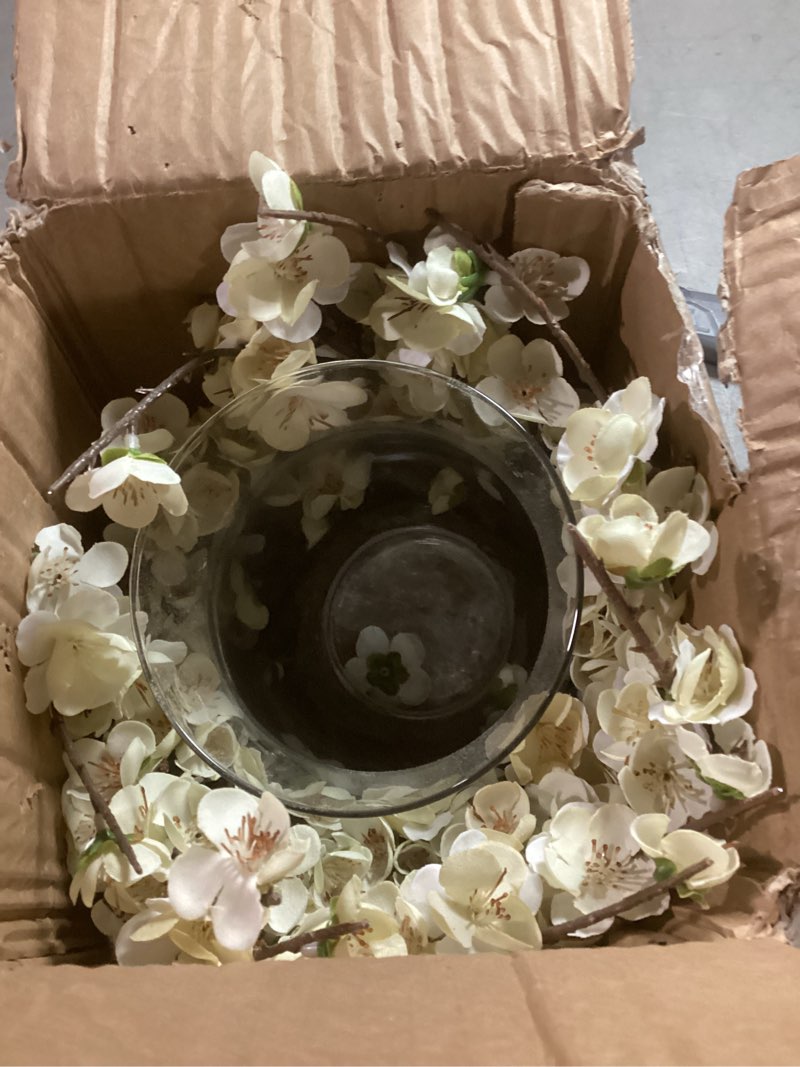 Condition photo showing New/Like New for nearly natural plum blossom candelabrum