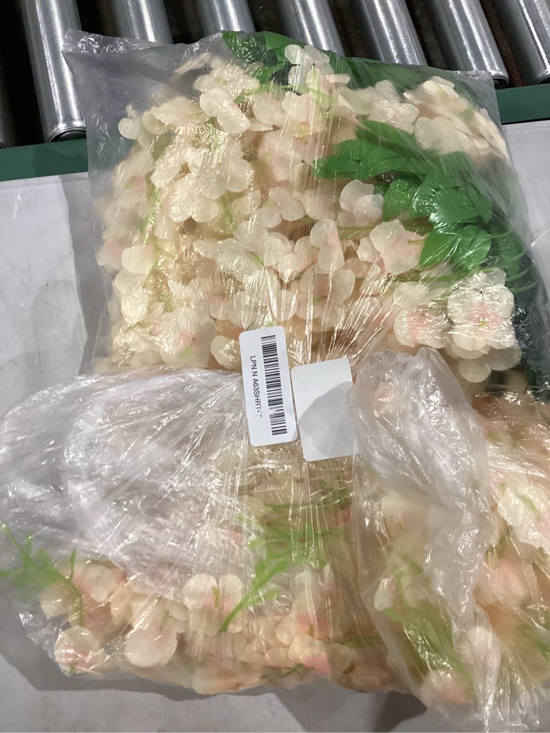 Condition photo showing Good Condition for Artificial Wisteria Hanging Flowers-Fake Wisteria Flower Garland Silk Vines Rattan Decor for Home Wedding Arch Wall Garden Greenery Bedroom Outdoor Office Party Decoration (12, Champagne) Champagne 12