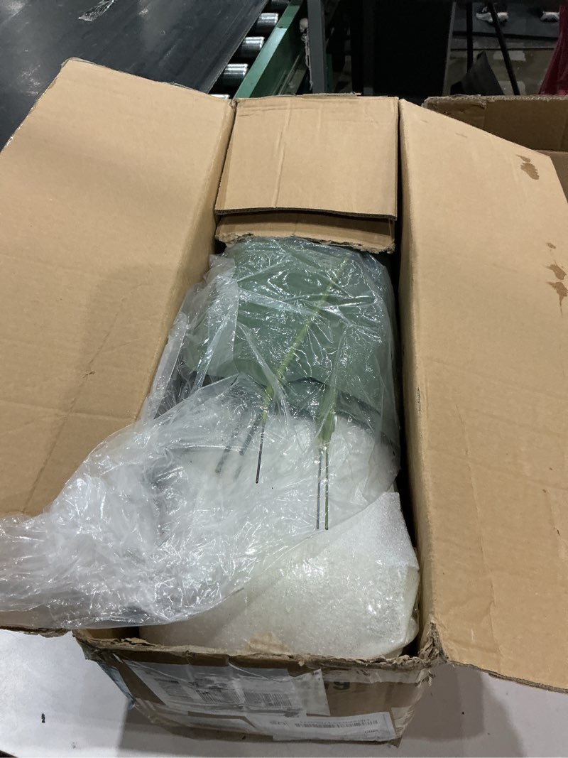 Condition photo showing Good Condition for bird of paradise artificial plant with white planter, 5ft tall faux plant indoor with 10 trunks, large fake plants perfect indoor artificial tree for home living room office decor