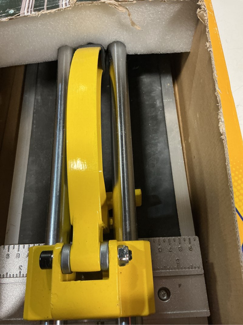 Condition photo showing As Is for qep 10630 24-inch manual tile cutter with tungsten carbide scoring wheel for porcelain and ceramic tiles