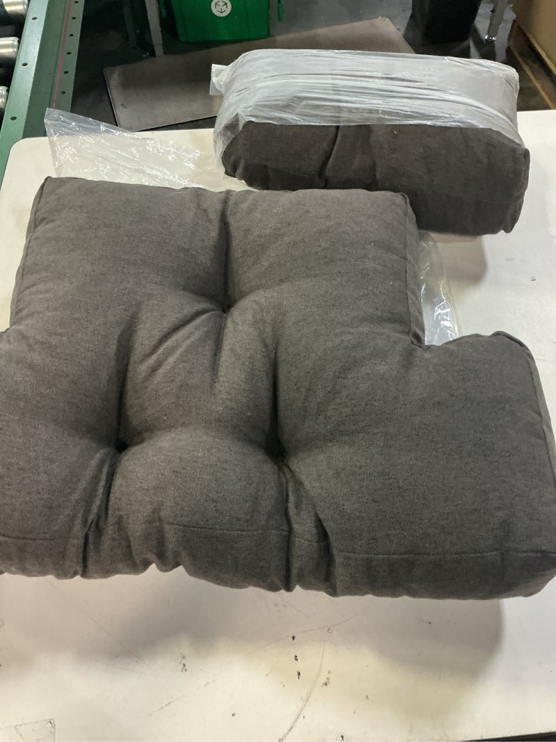 Condition photo showing Good Condition for ROYALAY 2 Pcs Neck Pillow Lumbar Support for Recliner, Back Pillow for Chair with Adjustable Headrest Pillow, Back Rest Pillow for Office Chairs, Recliners,Sofa, Couch, Brown