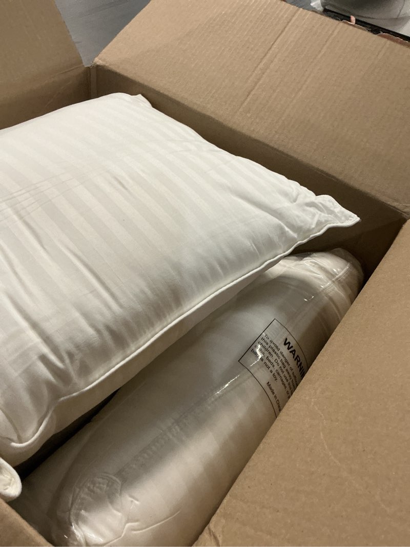 Condition photo showing Good Condition for Beckham Hotel Collection Bed Pillows Standard/Queen Size Set of 2 - Original Soft Down Alternative Pillow for Sleeping - Soft Support for Back, Stomach or Side Sleepers