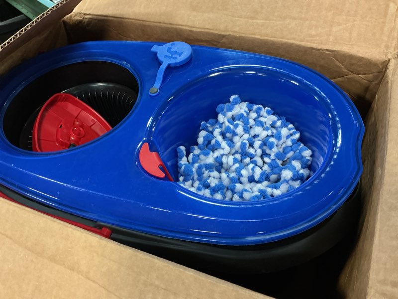 Condition photo showing As Is for O-Cedar RinseClean Spin Mop & Bucket System | Clean with Water | Removes 99% of Bacteria Plastic Rinseclean Spin Mop & Bucket Cleaning System