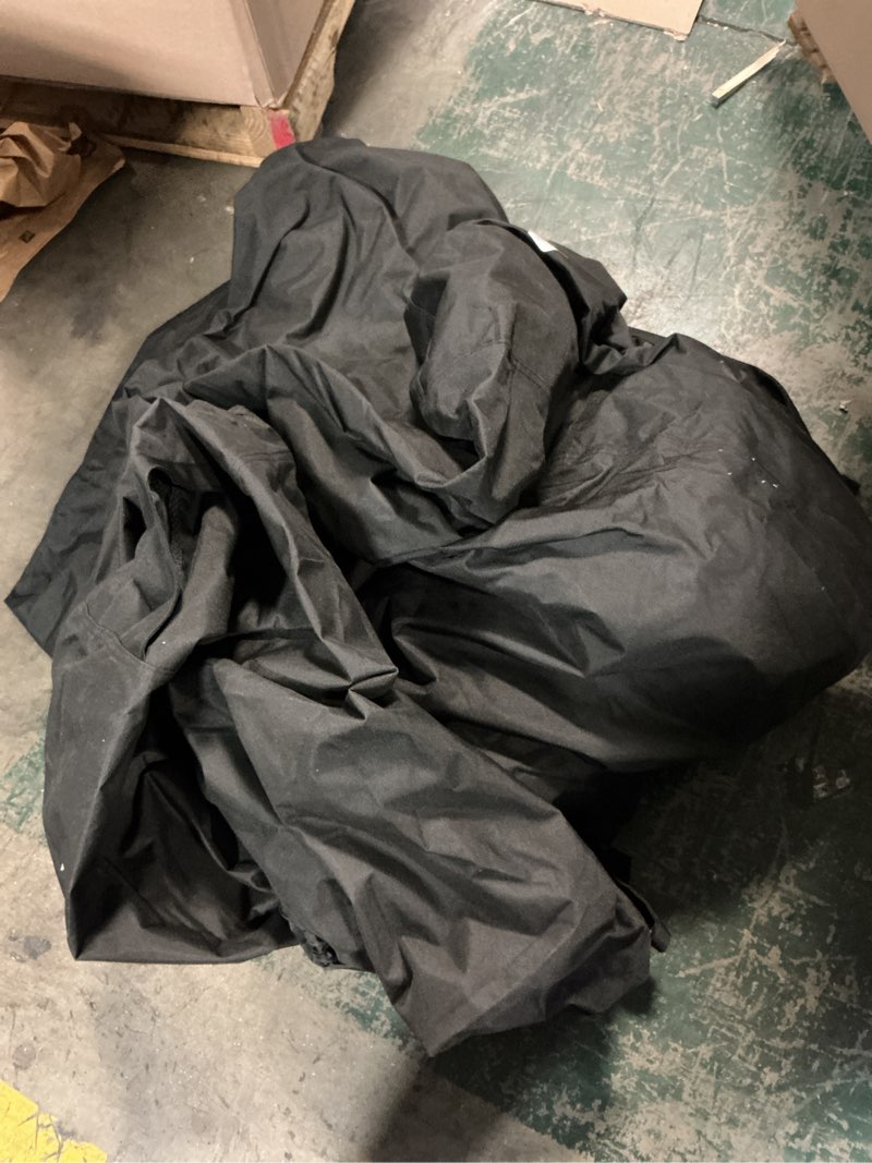 Condition photo showing As Is for ULTCOVER 600D Tough Canvas Heavy Duty Rectangular Patio Table and Chair Cover - Waterproof Outdoor General Purpose Furniture Covers 111 x 74 inch, Black Rectangular 111"(L)x74"(W) Black