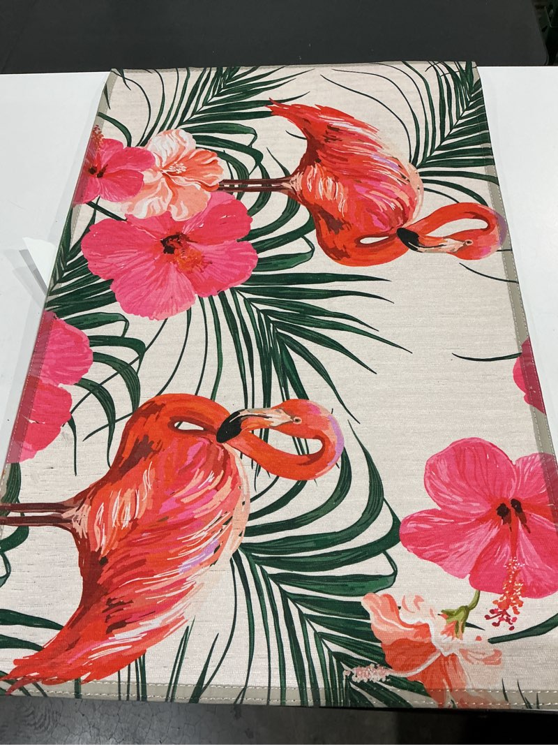 Condition photo showing Good Condition for nuloom stephanie tropical flamingo indoor/outdoor area rug, 20x30