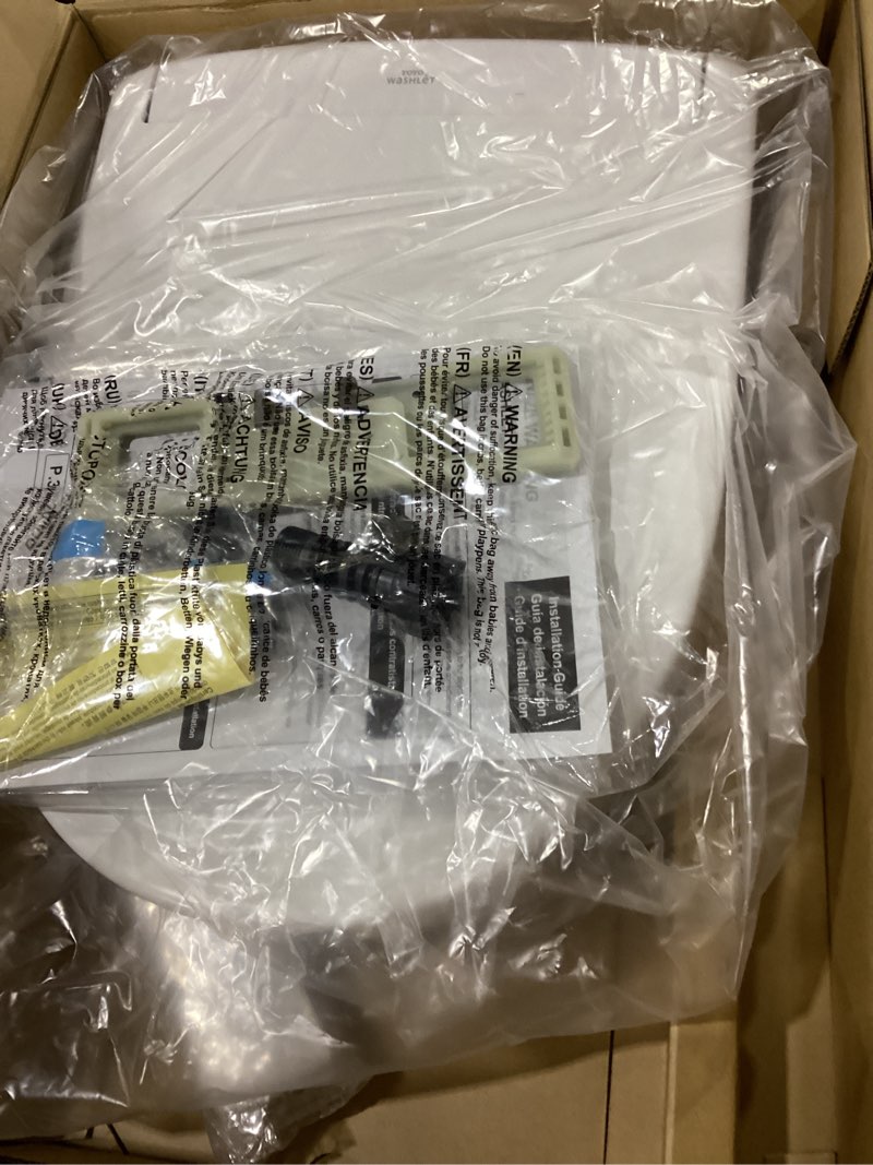 Condition photo showing New/Like New for toto® washlet® s5 electronic bidet toilet seat with instantaneous water heating, premist and ewater+ wand cleaning, round, cotton white - sw3445#01