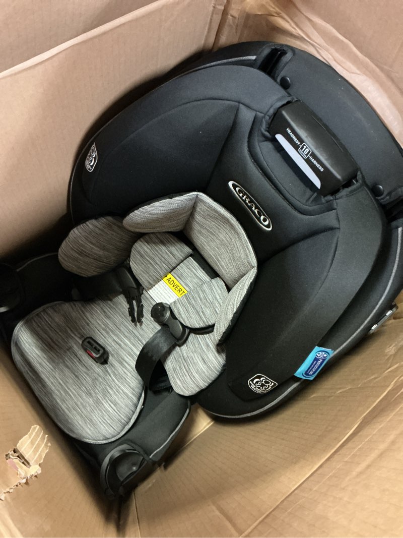 Condition photo showing Good Condition for graco slimfit 3-in-1 convertible car seat, ultra-space-saving design, jarret, suitable for rear and forward-facing, highback booster seat with 10-position headrest