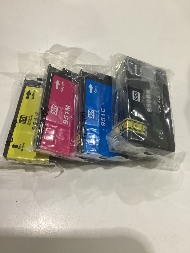 Condition photo showing Good Condition for 950xl 951xl ink cartridges replacement for hp 950 951 ink cartridges combo pack compatible with hp officejet pro 8100 8600 8610 8615 8620 printer (4 pack), 950 black 951 color, updated with v17.2.1