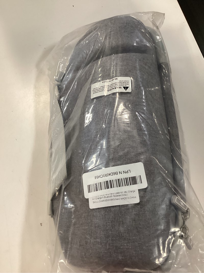 Condition photo showing Good Condition for jchpine silicone cover and hard travel case for jbl charge 4 / charge 5 portable bluetooth speaker accessories (gray case, not for wi-fi version) gray case(not for wi-fi version)
