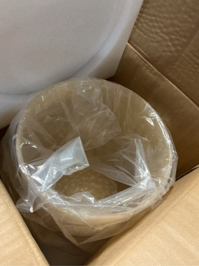 Condition photo showing Good Condition for creative scents milano small bathroom trash can 1.58 gal / 6l - decorative bathroom wastebasket with beautiful mother of pearl shells; modern round waste basket for room, bedroom or living room