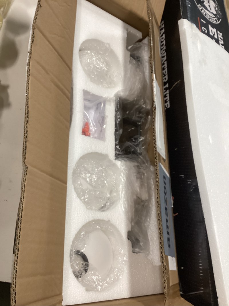 Condition photo showing New/Like New for Tipace Mid Century Modern Bathroom Vanity Lights Fixtures 3-Light Black Milk White Globe Glass Industrial Vanity Lighting Over Mirror (Exclude Bulb) Black 24.4 IN