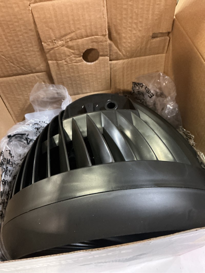 Condition photo showing Good Condition for honeywell 10" black turbo force power oscillating table fan, 35ft air circulation power, 3 speed, 45° pivot, hpf860bwm