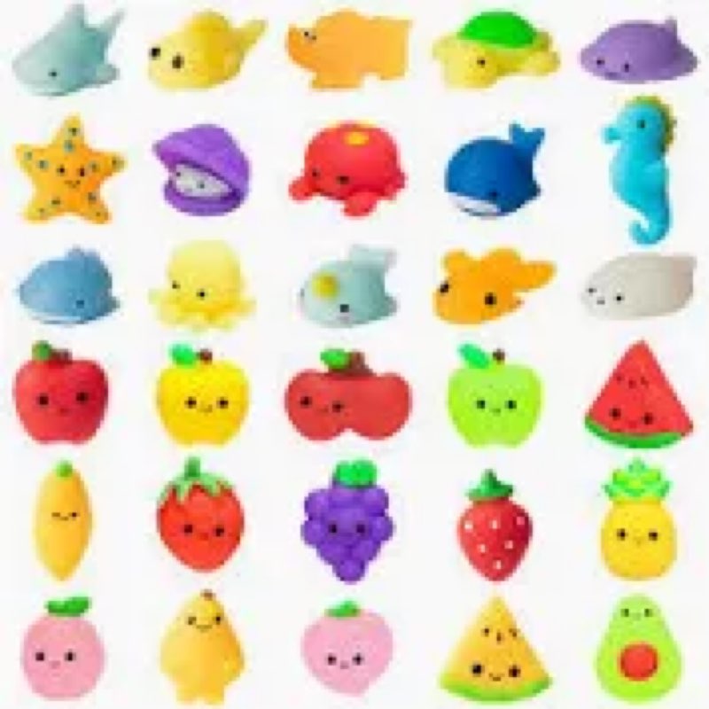 TOANWOD 24 PCS Ocean Mochi Squishy Toys