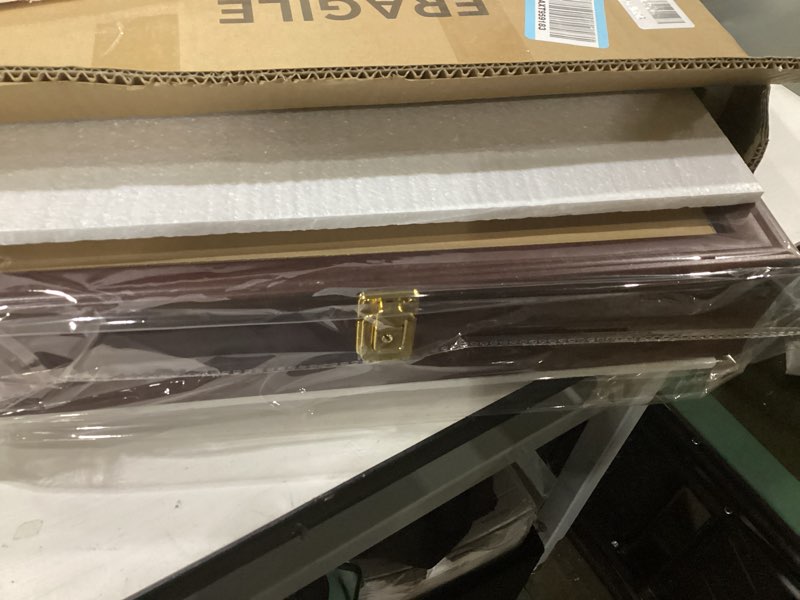 Condition photo showing New/Like New for KCRasan Golf Ball Display Case - Wall Mounted Holder with Glass Door, Ideal Gift for Golf Enthusiasts 49 Ball - Mahogany