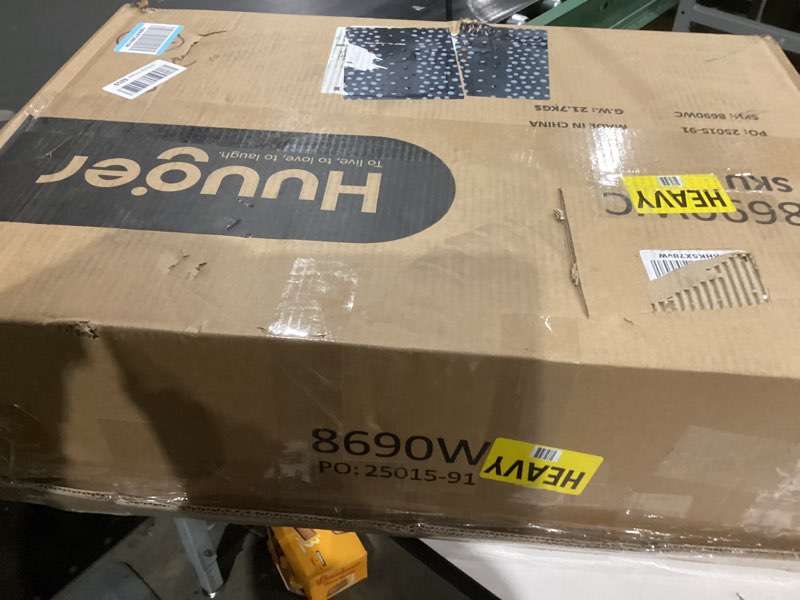 Condition photo showing New/Like New for Huuger 23.6 Inch Night Stand with Charger Station and USB-C Port, 3 Drawer Nightstand, Larger Wider Bedside Table, Modern Side End Table, for Bedroom, White Nightstand White 1