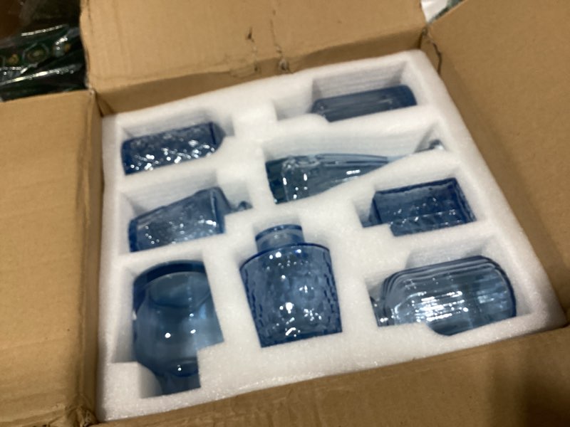 Condition photo showing New/Like New for similiar product blue16pcs glass bud vase set, small clear flower vases for centerpieces in bulk, cute mini vintage vase for wedding, home decor, table decoration clear 16