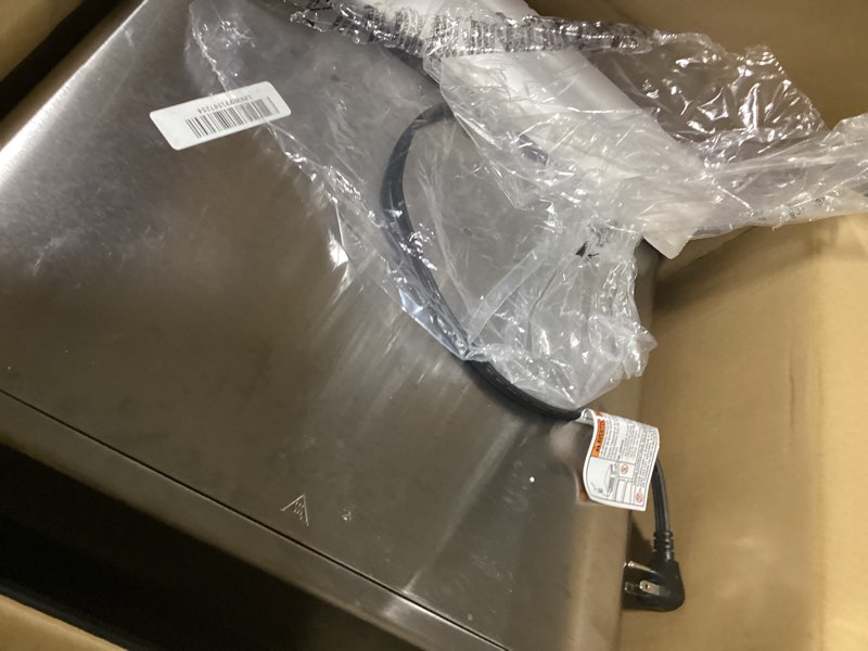 Condition photo showing As Is for Ninja DT251 Foodi 10-in-1 Smart XL Air Fry Oven, Bake, Broil, Toast, Roast, Digital Toaster, Thermometer, True Surround Convection up to 450°F, includes 6 trays & Recipe Guide, Silver 10-in-1 with Thermometer