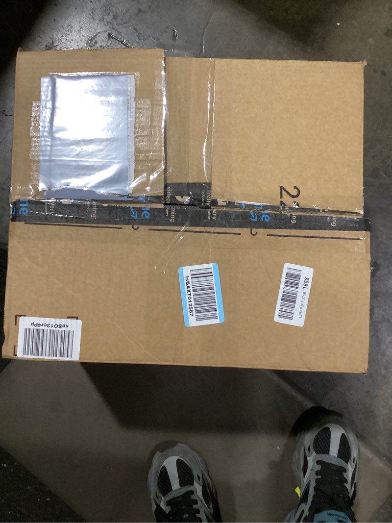 Condition photo showing As Is for 8x10 Area Rugs Living Room: Washable Boho Large Neutral Vintage Soft Rug Stain Resistant Distressed Farmhouse Non-Slip Indoor Floor Carpet for Bedroom Nursery Kids Office Dining Room- Beige Blue Beige Blue 8' x 10' (Rectangular)