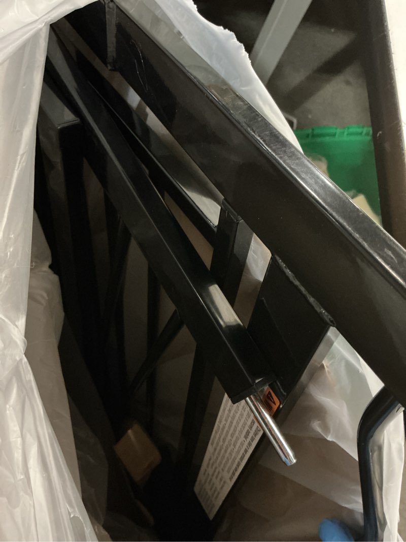 Condition photo showing As Is for Regalo Easy Step 38.5-Inch Wide Walk Thru Baby Gate, Includes 6-Inch Extension Kit, Pressure Mount Kit, Wall Cups, Black Black 29-38.5"W x 30"H