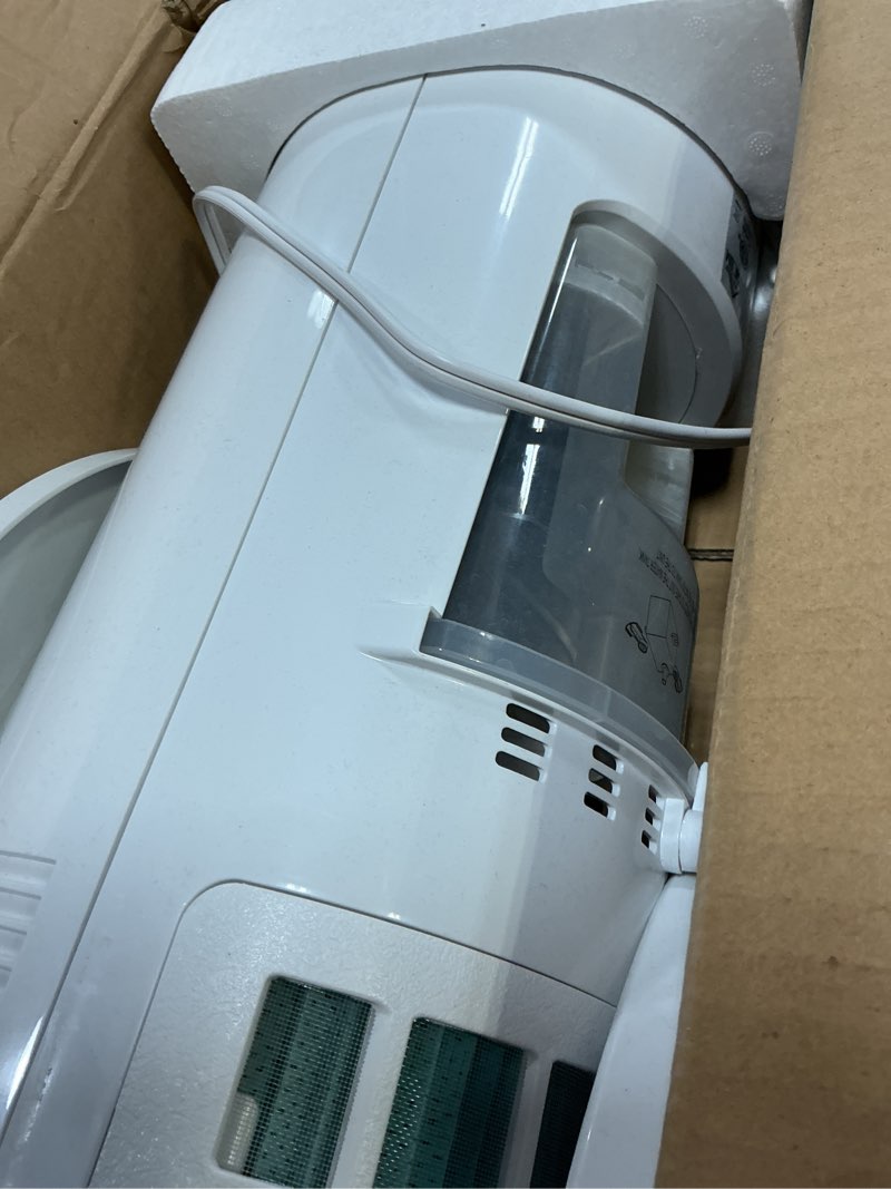 Condition photo showing Good Condition for homcom 40" portable oscillating air cooler fan for home office, 3-in-1 standing ice floor fan with humidifier, 3 modes, 3 speeds, 8h timer, white