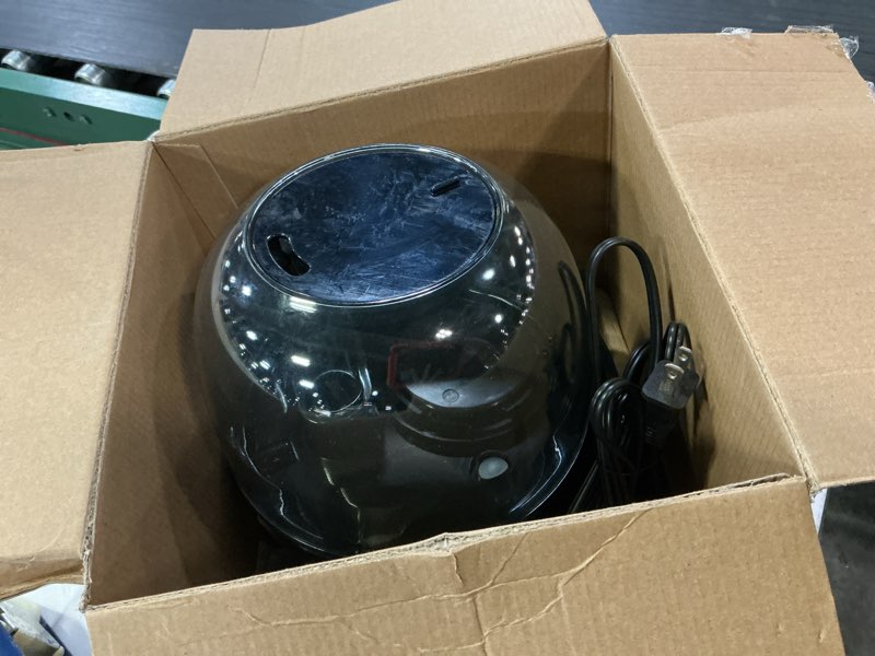 Condition photo showing As Is for mainstays hu00-23434b ultrasonic cool mist humidifier, 0.72 gallon, black, compact design